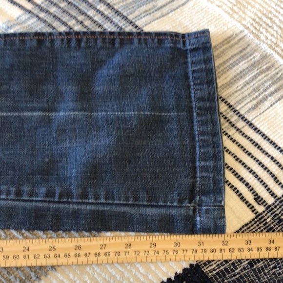 7 For All Mankind Womens Flare Jeans Sz 29 Denim Western Mid Rise Casual - Picture 9 of 10